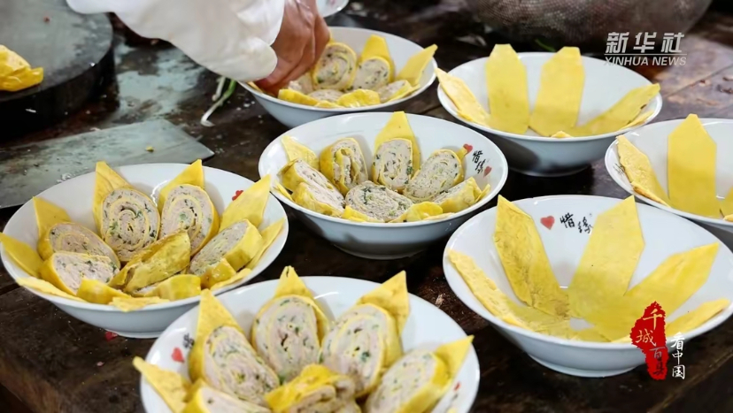 “十甲碗”。其中的第一道菜是祁阳的传统名菜——大杂烩