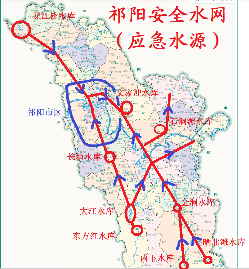 关于 永州市中心城区 搬迁 至 祁阳市 市区的建议，借中心城区之力完善应急水源建设！